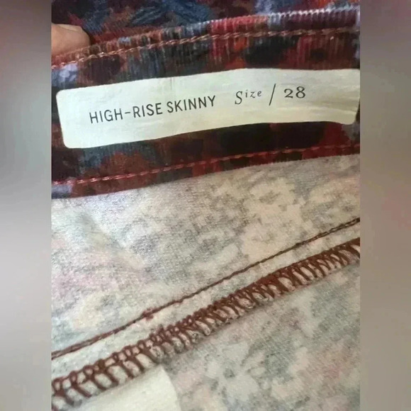 Pilcro and the Letterpress Anthropologie High Rise
Skinny Floral Pants Sz 28 - Picture 12 of 15